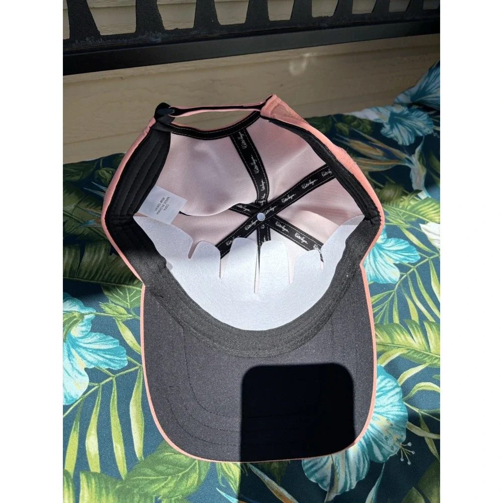 Walter Hagen 11 Performance Grid Hat Mens One Size Coral Adjustable Golf Cap NEW